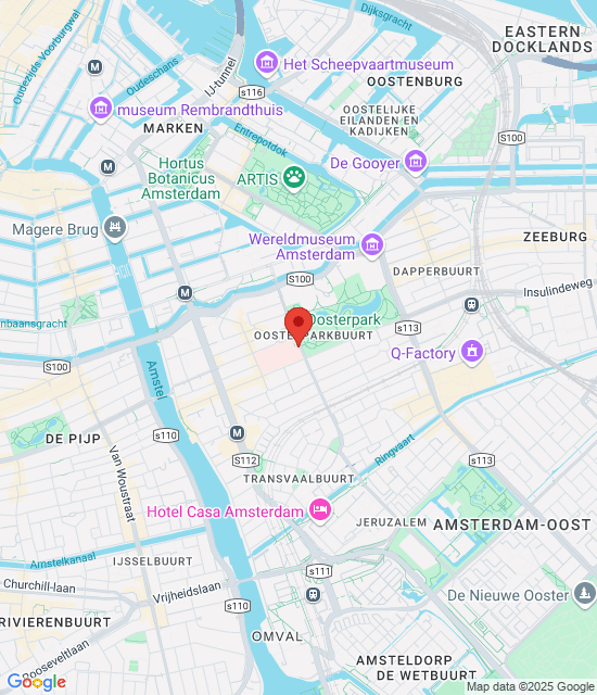Google maps afbeelding voor Poli-apotheek OLVG Oost (Oosterpark 9)