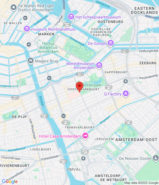Google maps afbeelding voor Poli-apotheek OLVG Oost (Oosterpark 9)