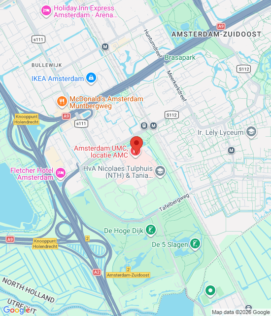 Google maps afbeelding voor Dienstapotheek in AMC