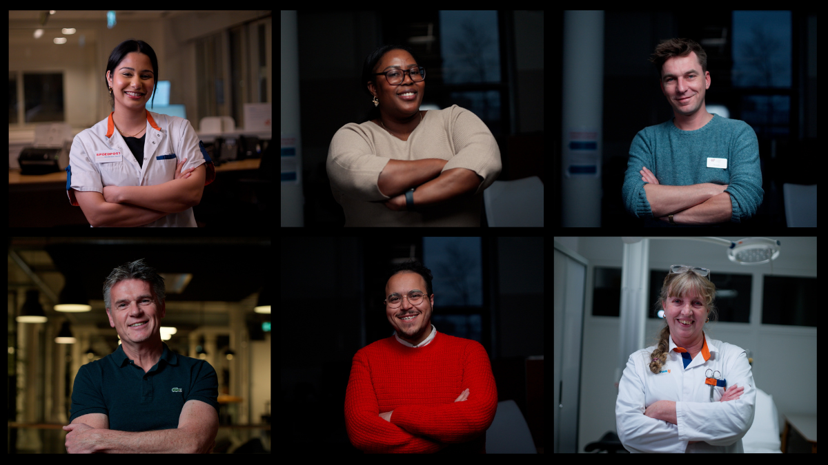 Medewerkers van Huisartsenspoedposten Amsterdam in verschillende functies, beeld uit de werkgeversvideo