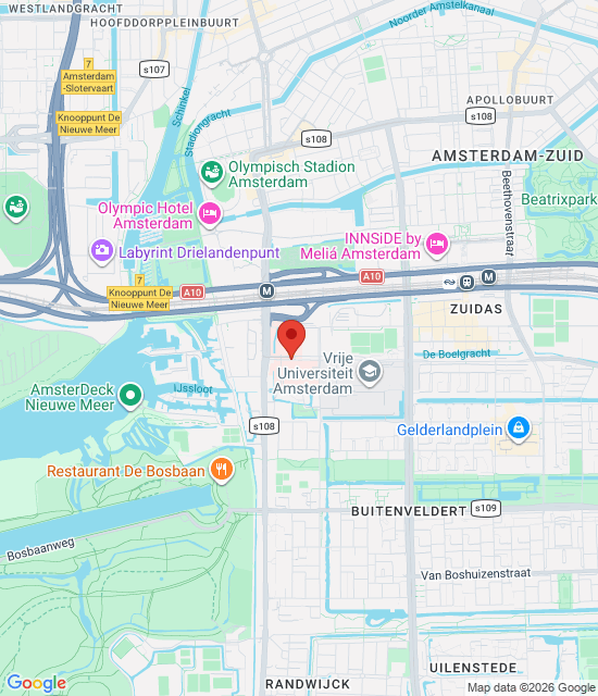 Google maps afbeelding voor Dienstapotheek Zuid in VUmc