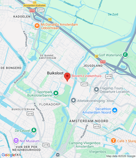 Google maps afbeelding voor Dienstapotheek in BovenIJ Ziekenhuis